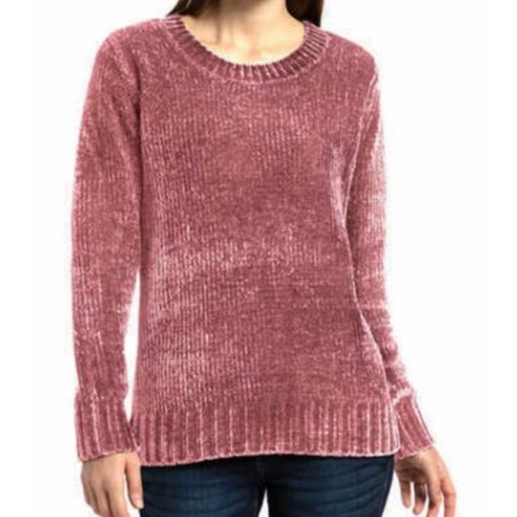 Orvis Dusty Rose Chenille Pullover Sweater - Picture 1 of 10